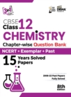 Image for CBSE Class 12 Chemistry Chapter-wise Question Bank - NCERT + Exemplar + PAST 15 Years Solved Papers 8th Edition