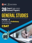 Image for UPSC General Studies Paper II CSAT 28 Years Solved Papers 1995-2022