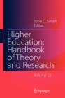 Image for Higher education  : handbook of theory and researchVol. 25