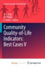 Image for Community Quality-of-Life Indicators: Best Cases V