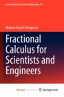 Image for Fractional Calculus for Scientists and Engineers