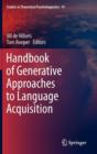 Image for Handbook of Generative Approaches to Language Acquisition