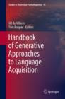 Image for Handbook of generative approaches to language acquisition