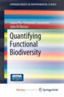 Image for Quantifying Functional Biodiversity