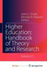 Image for Higher Education: Handbook of Theory and Research : Volume 27