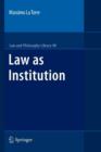 Image for Law as Institution
