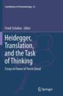 Image for Heidegger, Translation, and the Task of Thinking : Essays in Honor of Parvis Emad