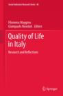 Image for Quality of life in Italy: research and refelections