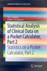 Image for Statistical analysis of clinical data on a pocket calculatorPart 2