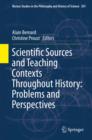 Image for Scientific sources and teaching contexts throughout history: problems and perspectives