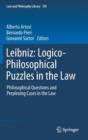 Image for Leibniz: Logico-Philosophical Puzzles in the Law : Philosophical Questions and Perplexing Cases in the Law