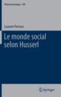 Image for Le monde social selon Husserl