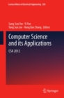 Image for Computer Science and its Applications: CSA 2012