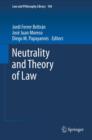 Image for Neutrality and theory of law