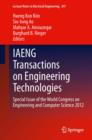 Image for IAENG transactions on engineering technologies: special issue of the World Congress on Engineering and Computer Science 2012