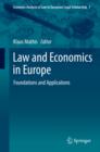Image for Law and economics in Europe: foundations and applications