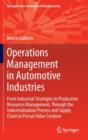 Image for Operations Management in Automotive Industries
