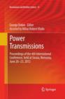 Image for Power Transmissions : Proceedings of the 4th International Conference, held at Sinaia, Romania, June 20 -23, 2012