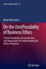 Image for On the (Im)Possibility of Business Ethics