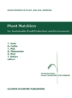 Image for Plant nutrition for sustainable food production and environment: proceedings of the XIII International Plant Nutrition Colloquium, 13-19 September 1997, Tokyo, Japan