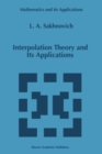 Image for Interpolation theory and its applications