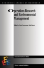 Image for Operations Research and Environmental Management
