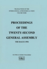 Image for Transactions of the International Astronomical Union: Proceeding of the Twenty-Second General Assembly, The Hague 1994