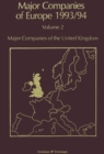Image for Major Companies of Europe 1993/94: Volume 2 Major Companies of the United Kingdom