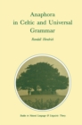 Image for Anaphora in Celtic and Universal Grammar