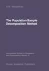Image for Population-Sample Decomposition Method: A Distribution-Free Estimation Technique for Minimum Distance Parameters