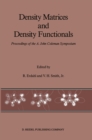 Image for Density Matrices and Density Functionals: Proceedings of the A. John Coleman Symposium