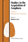 Image for Studies in the acquisition of anaphora