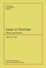 Image for Lease or Purchase: Theory and Practice