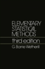 Image for Elementary Statistical Methods