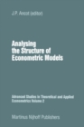 Image for Analysing the Structure of Economic Models
