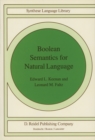 Image for Boolean Semantics for Natural Language