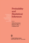 Image for Probability and Statistical Inference: Proceedings of the 2nd Pannonian Symposium on Mathematical Statistics, Bad Tatzmannsdorf, Austria, June 14-20, 1981
