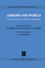 Image for Apriori and World: European Contributions to Husserlian Phenomenology : v.2