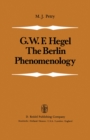 Image for Berlin Phenomenology: Edited and Translated with an Introduction and Explanatory Notes