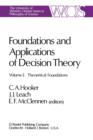 Image for Foundations and Applications of Decision Theory