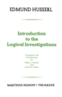 Image for Introduction to the Logical Investigations: A Draft of a Preface to the Logical Investigations (1913)