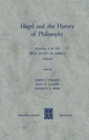 Image for Hegel and the History of Philosophy: Proceedings of the 1972 HEGEL SOCIETY OF AMERICA Conference