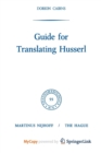 Image for Guide for Translating Husserl