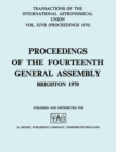 Image for Transactions of the International Astronomical Union: Proceedings of the Fourteenth General Assembly Brighton 1970