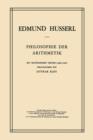 Image for Philosophie der Arithmetik : Mit Erganzenden Texten (1890–1901)