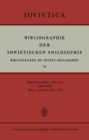Image for Bibliographie der Sowjetischen Philosophie: Bibliography of Soviet Philosophy VI