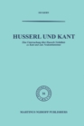 Image for Husserl und Kant: Eine Untersuchung uber Husserls Verhaltnis zu Kant und zum Neukantianismus. : 16