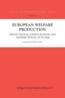 Image for European Welfare Production