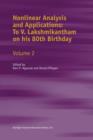 Image for Nonlinear Analysis and Applications: To V. Lakshmikantham on his 80th Birthday : Volume 2