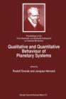 Image for Qualitative and Quantitative Behaviour of Planetary Systems